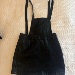 Jack by BB Dakota Black Faux Leather Dress